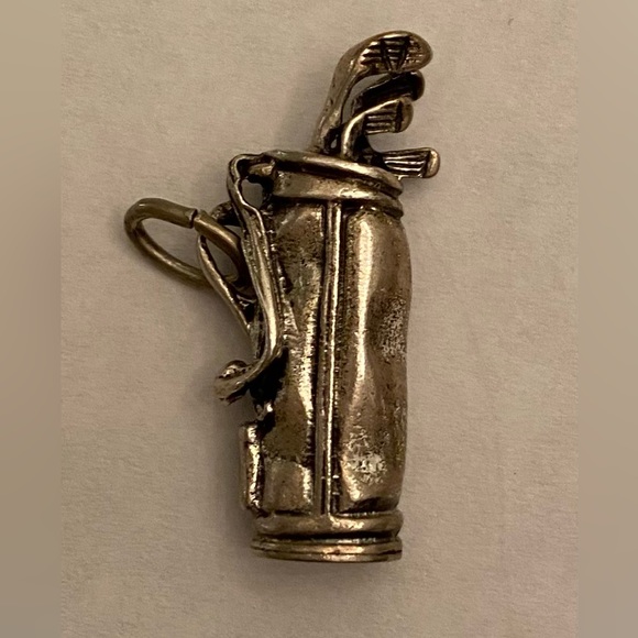 1960’s “Beau” Sterling Silver • Golf Clubs Charm • Vintage - Picture 3 of 13